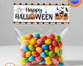 Editable Halloween Treat Topper, Halloween Treat Bag Topper, Happy Halloween Topper, Editable Treat Topper, Treat Topper, Canva Template