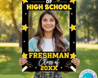 Editable First Day of High School Sign | Back to School Photo Prop | Canva Template | PDF Download