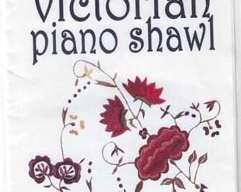 Victorian Piano Shawl Embroidery designs by Jenny Haskins - CD contains 66 designs