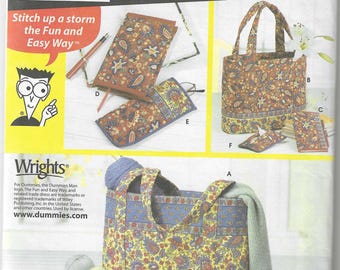 Simplicity Totes and Accessories #5598 for bags, New Pattern