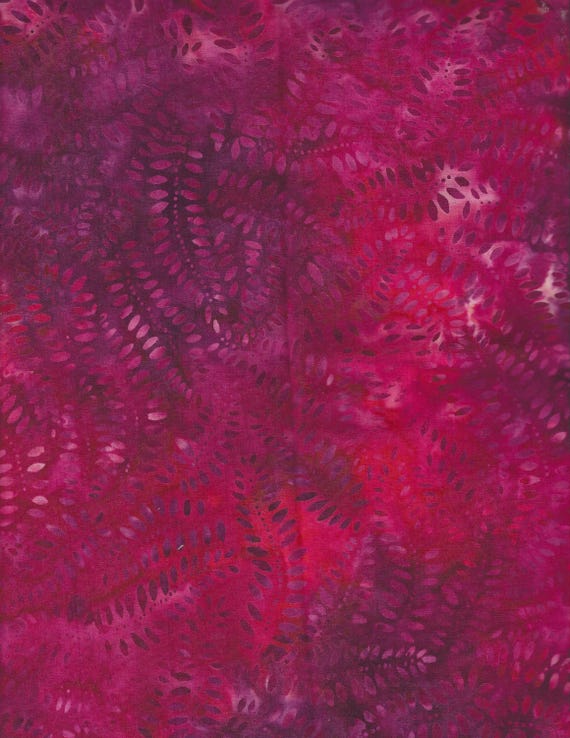 Rot und Lila Farn Designed Cotton- 0,50 Meter Baumwollstoff - Etsy.de