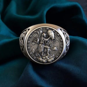 Aquarius Zodiac Ring: Handmade 925 Sterling Silver Astrology Jewelry