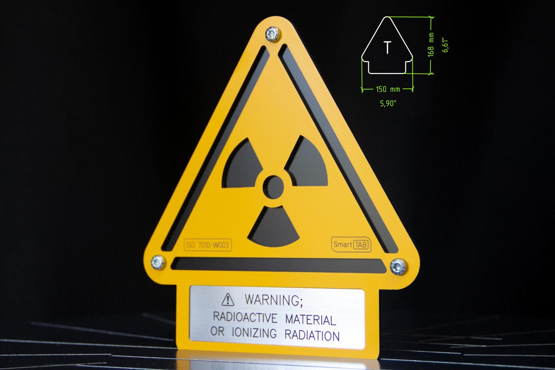 Radioactive Warning Sign W003 – ISO 7010 Safety Sign – Ionizing ...