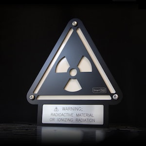 Radioactive Warning Sign – Cyberpunk Aluminum Wall Decor