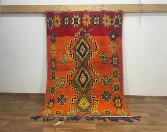 Handwoven Cotton Area Rug 6x4 FT: Soft Eco-Friendly Boho Decor