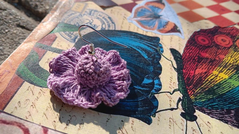 Crochet Mini Bucket Hat Earrings: Amigurumi Jewelry DIY Video (PDF Pattern image 8