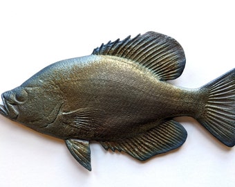 Crappie - RAKU Ceramic Fish Wall Art - 10.5"