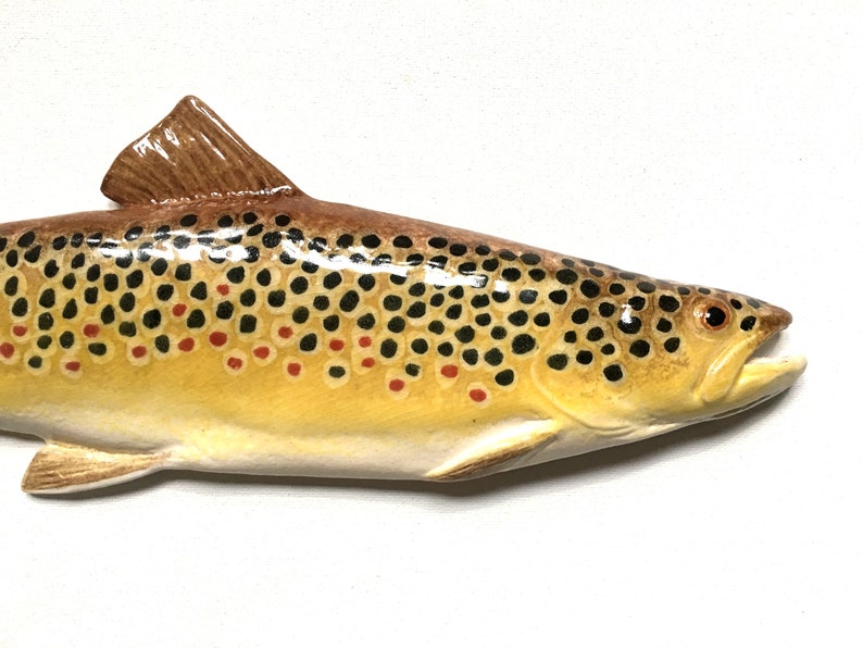 Brown Trout Ceramic Wall Art 14 Etsy