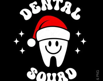Dental Squad SVG PNG: design natalizio per dentisti, igienisti dentali e assistenti dentali (download digitale)