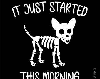 Vet Tech Skeleton Dog SVG PNG: Funny Veterinary Technician Appreciation Gift (Digital Download)