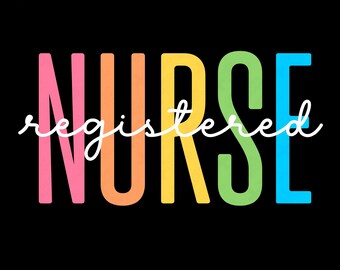 RN Registered Nurse Svg Png : Funny Nurse Week Appreciation Gift Design (Digital Download)