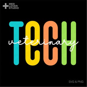 Technik weterynarii Svg Png, Technik weterynarii Svg, Weterynarz, Prezent z podziękowaniami dla technika weterynarii, Cyfrowe pobieranie Sublimacja PNG, SVG Cricut