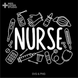 Nurse Life Svg Png, Enfermeira Registrada Svg, Enfermeira RN Svg, Presente de Enfermeira Graduada em Enfermagem, Download Digital Sublimação PNG & SVG Cricut
