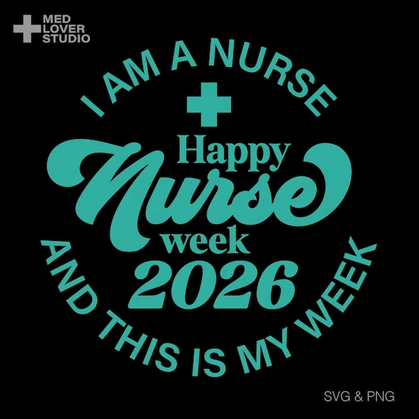 Nurses Week Digital Nurse Week 2026 Svg - Etsy