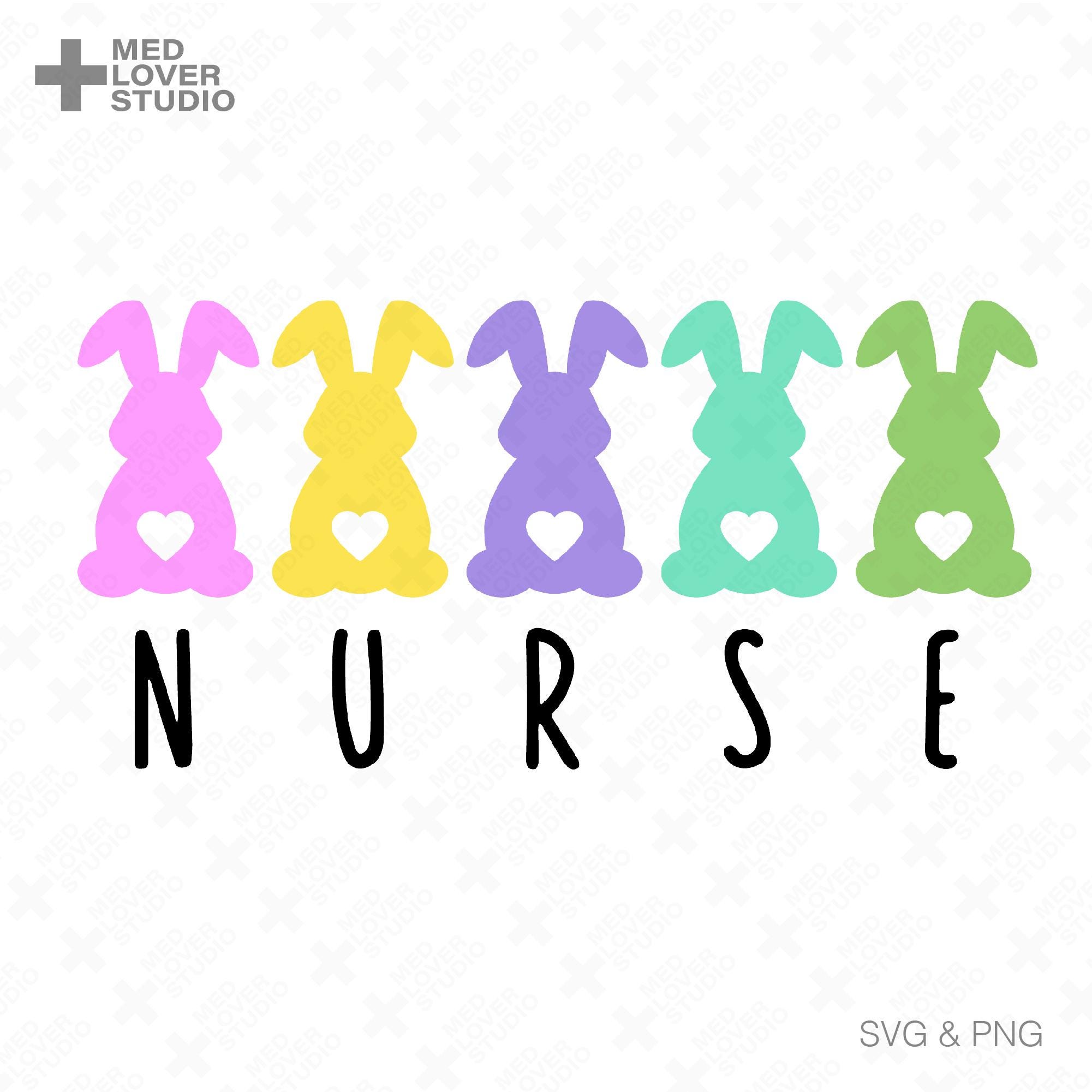 Easter Day Nurse Svg Png, Easter Bunny Nurse Svg, Rabbit Nurse Svg ...