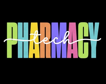 Pharmacy Tech SVG PNG: Funny Healthcare Worker Pharmacy Technician Humor Design (Digital Download)