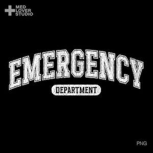 Emergency Department Design SVG PNG: ER Nurse, Doctor, Medical Staff (Digital Download)