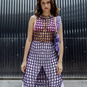 Fishnet Mesh Dress Bohemian Dress Sexy Dress Summer Dress Transparent Dress Sheer Dress Boh Dress See Through Dress Beach Wedding Dress