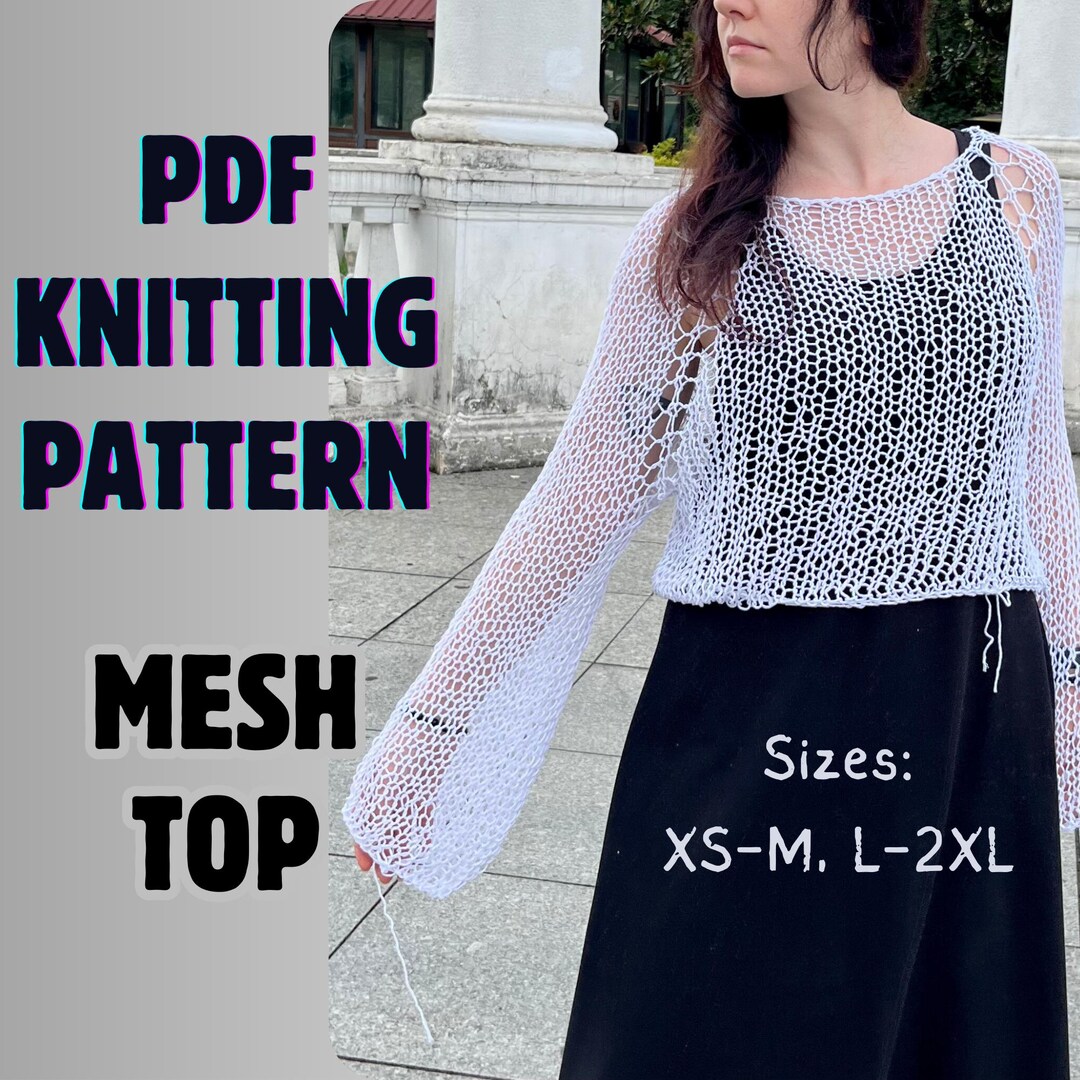 Summer Sweater Pattern Knitting Tutorial Hand Knit Sweater Tank Top ...