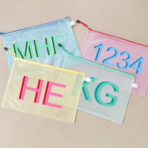 Shadow Monogram Pool Bag,Personalized Pool Bag,Personalized Bridesmaid Beach Pouch,Bridesmaid Gift Bag,Bachelorette Bridal Party Favor