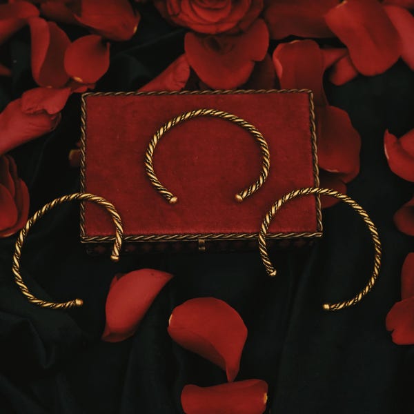 Twisted medieval viking bracelet reproduction replica