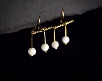 Parva Crotalia - Ancient Roman Reproduction Drop Earrings