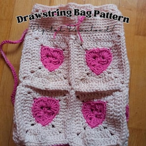 Crochet Drawstring Bag Pattern