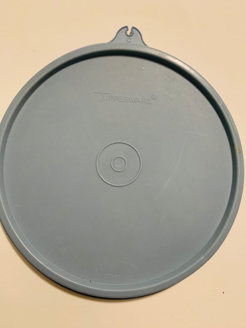 Tupperware Replacement Lid Round Blue 6 22723 Etsy