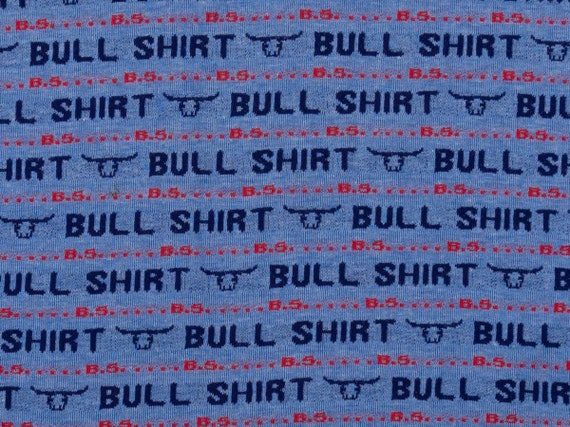 Vintage Unique Long Sleeve "Bull Shirt" / BS - Ha… - image 1