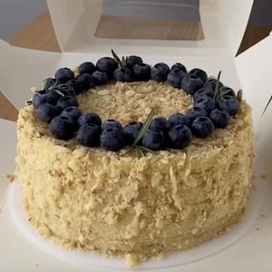 French Napoleon Cake Recipe, Flaky Puff Pastry Dessert, Layered Pastry with Custard Cream, Elegant Homemade Cake, Download PDF Guide