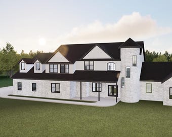 Plano de casa de 6 habitaciones: 2 suites principales, nivel principal de 3924 pies cuadrados