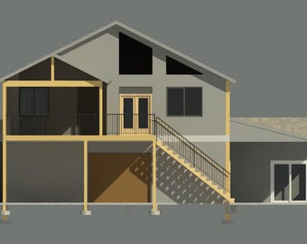 Casa versátil de dos pisos y granero con loft - 440 m²