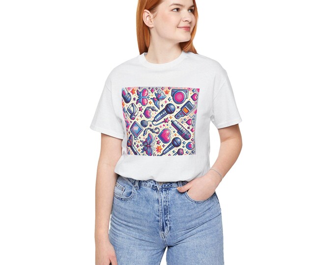 MusicFan Tee: Instrument Props Graphic Unisex Jersey