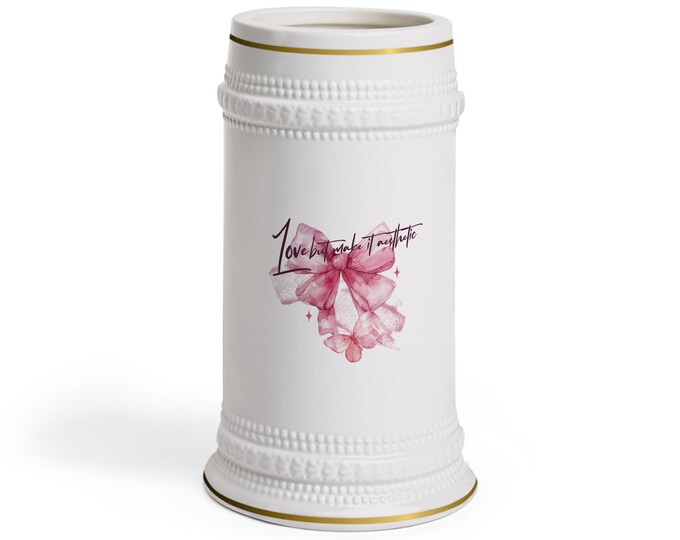 Personalized Beer Stein Mug Our Love is Key Quote - Romantic Gift for Him or Her Valentines Day Gift Unique Couple Mug