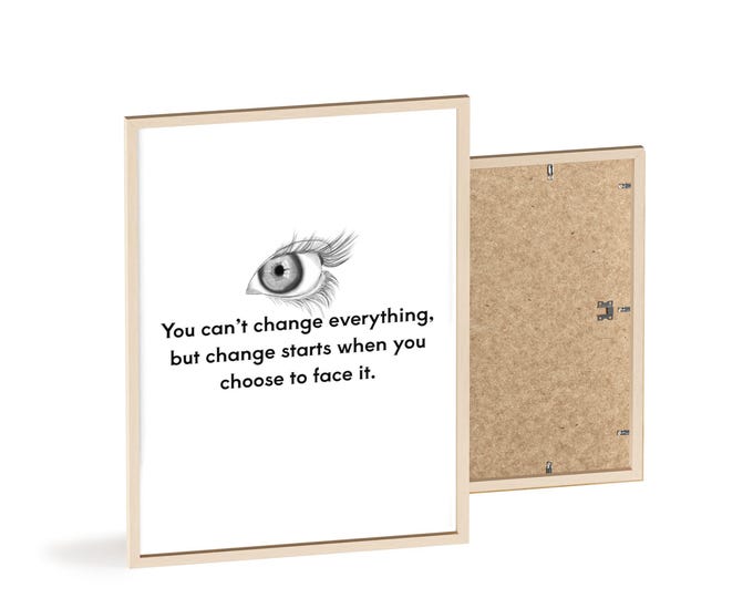 James Baldwin Quote Frame: Motivational Wall Art Gift