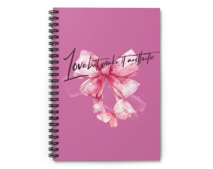 Spiral Notebook - Ruled Line, Valentines Day Journal Book for Teen Love, Romantic Quote Cover, Aesthetic Love Notebook, Any Love Diary, Love
