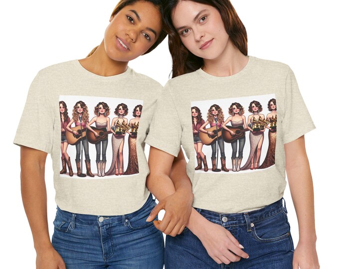 Iconic Women Music Tee: Electro Pop Fan Shirt