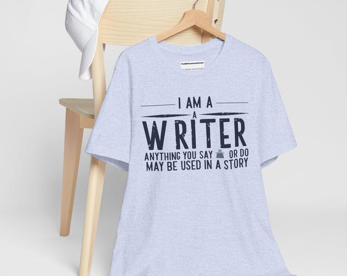 Writer's Inspiration Tee, Unisex Short Sleeve Shirt for Authors, Writing Gifts, Creative Apparel, Storyteller T-Shirt, Book Lover Clothing