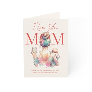Tarjetas de felicitación sinceras para mamá / Perfectas para cumpleaños, Día de la Madre, agradecimiento o simplemente porque sí, de 1 a 50 unidades