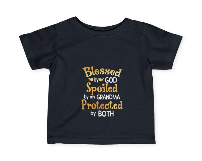 Blessed Spoiled Protected Infant Tee, Cute Baby Shirt, Gift for New Parents, Toddler Fun Wear, Perfect Baby Shower Gift