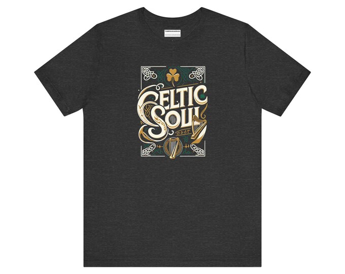 Unisex Jersey T-Shirt - Celtic Soul Graphic Tee for Irish Heritage and Style