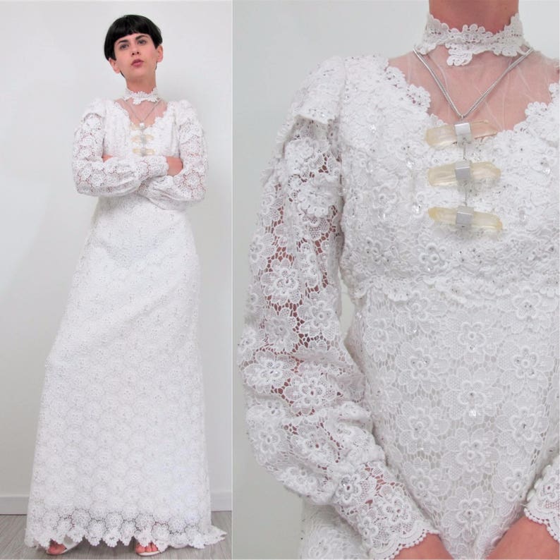 1960s Long Wedding Dresses