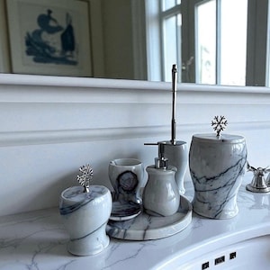 Luxury 7-Piece Marble Bathroom Set