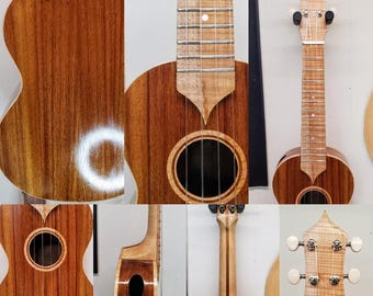 Ukelele soprano, de concierto y tenor hecho a mano y personalizado en Canadá