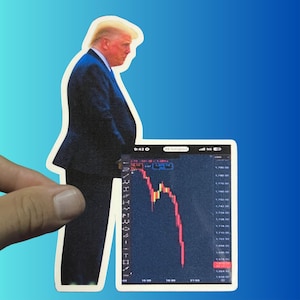 Democrat Sticker, Anti Trump Sticker, Trump Recession, Political humor, Political Sticker, Funny Sticker, Left Wing, F Trump, FDT