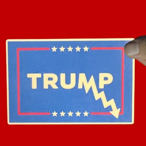Anti Trump Funny Stocks Plummet Sticker, Democrat Sticker, Political humor, Politics Sticker, Left Wing, FDT, Anti Republican