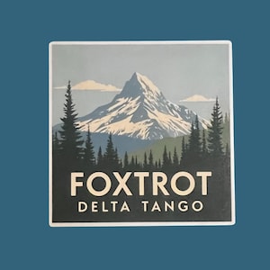 Foxtrot Delta Tango Sticker, Funny Democrat Sticker, Subtle FDT Sticker, Anti Trump, Democrat Sticker, Political humor, FDT, Anti Republican