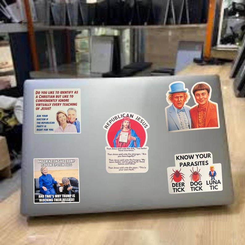 Funny RFK Jr's Brain Sticker, Democrat Sticker, Political humor, Politics Sticker, Left Wing, FDT, Anti Republican, Anti MAGA image 5