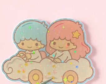 Little Tw!n Stars Cloud Car Vinyl Sticker
