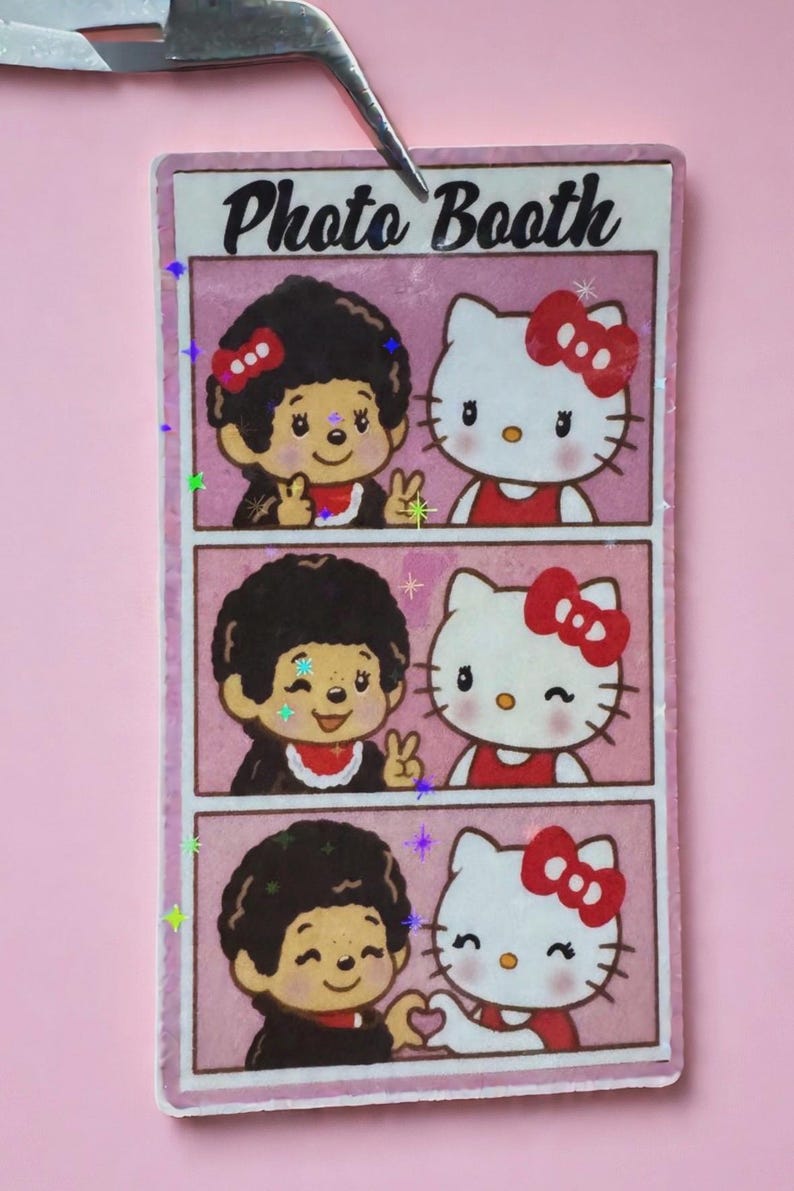 Hello X Chhichi Photo Booth Sticker - Etsy